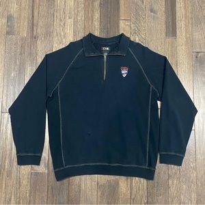 SDI MENS VINTAGE ASPEN QUARTER ZIP SWEATSHIRT BLACK SIZE LARGE